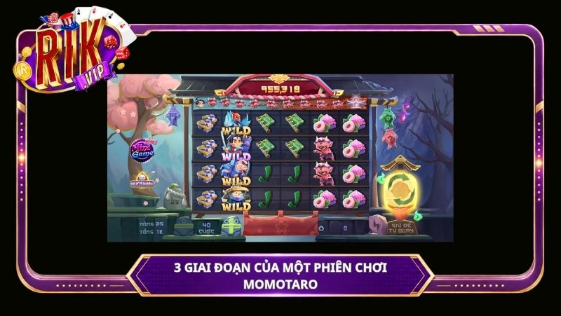 3 giai đoạn của một phiên chơi Momotaro
