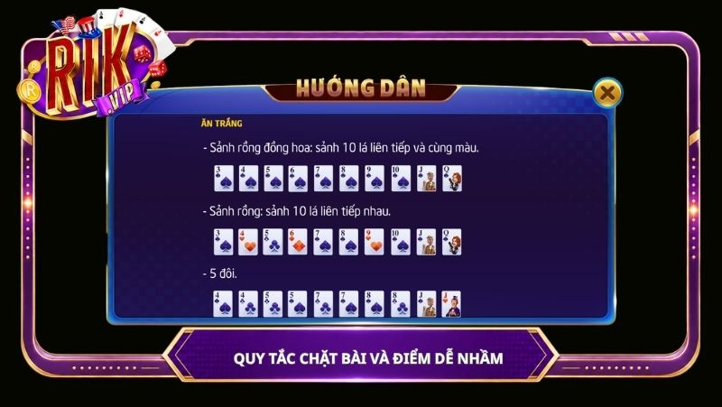 Quy tắc chặt bài và điểm dễ nhầm